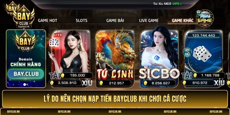 Nạp tiền Bayclub